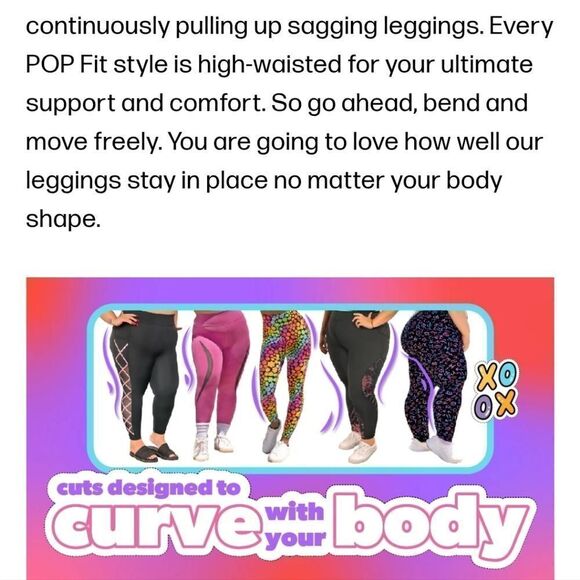 New POP Fit mesh insert bandage leggings heathered gray - Picture 9 of 10